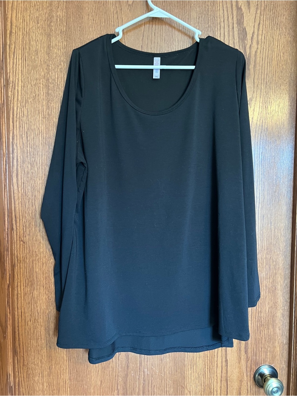 LuLaRoe Black Long Sleeve Scoop Neck Top